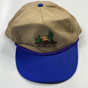 Vintage Nissun Arizona Cactus Trucker Brown Hat